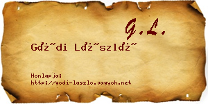 Gódi László névjegykártya